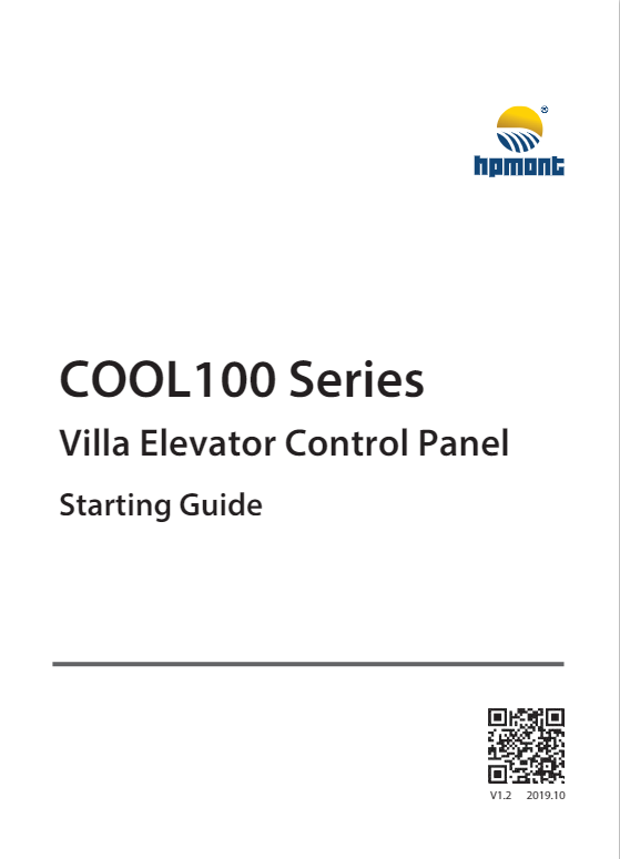 COOL100 Series Villa Elevator Control Panel Starting Guide