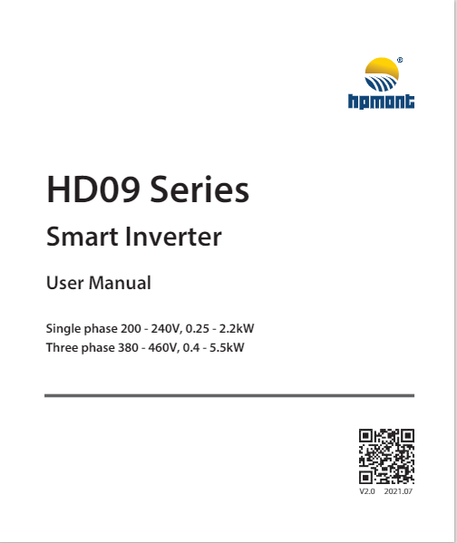 HD09 Series Smart Inverter User Manual