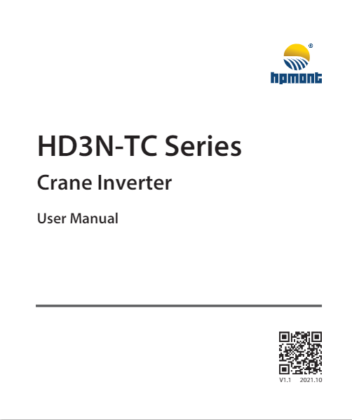 HD3N-TC Series Crane Inverter User Manual