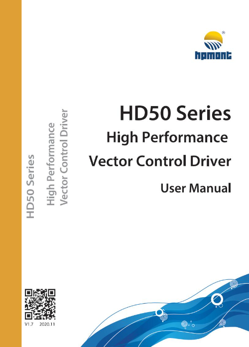 HD50 Series High Performance Vector Control Driver User Manual