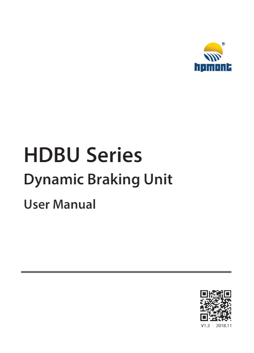 HDBU Series Dynamic Braking Unit User Manual