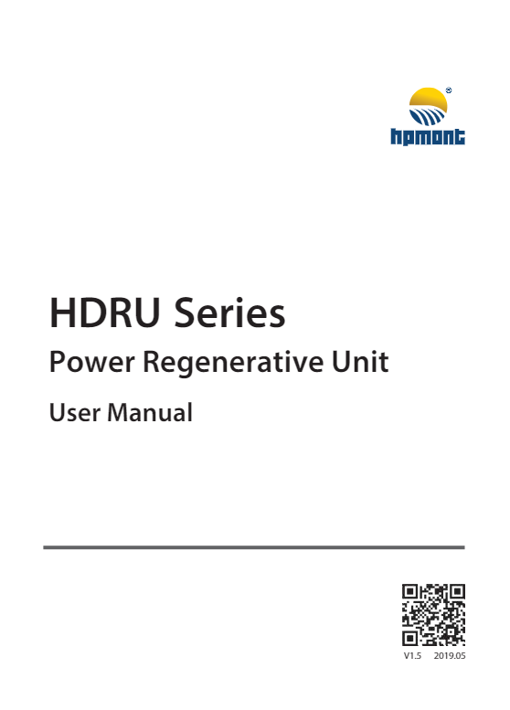 HDRU Series Power Regenerative Unit User Manual