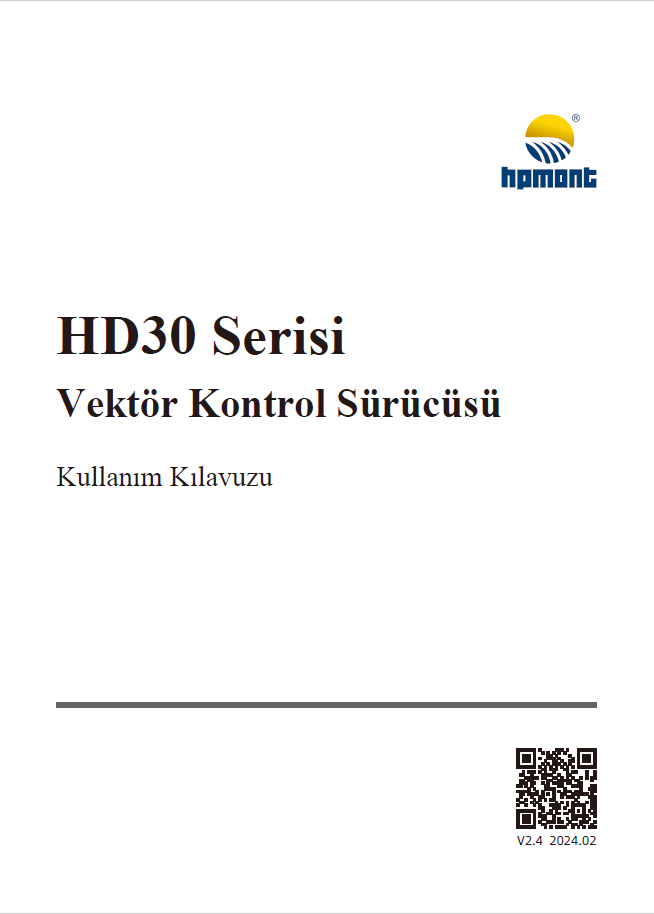 HD30 Serisi Vektor Kontrol Suiriiciisti( Turkish version )