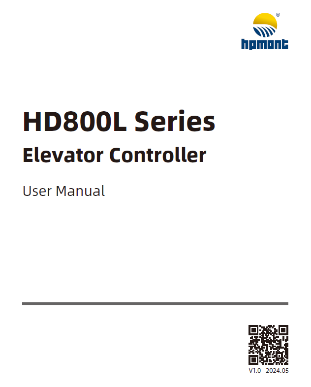 HD800L Series Elevator Controller User Manual-English-V1.0-20240507